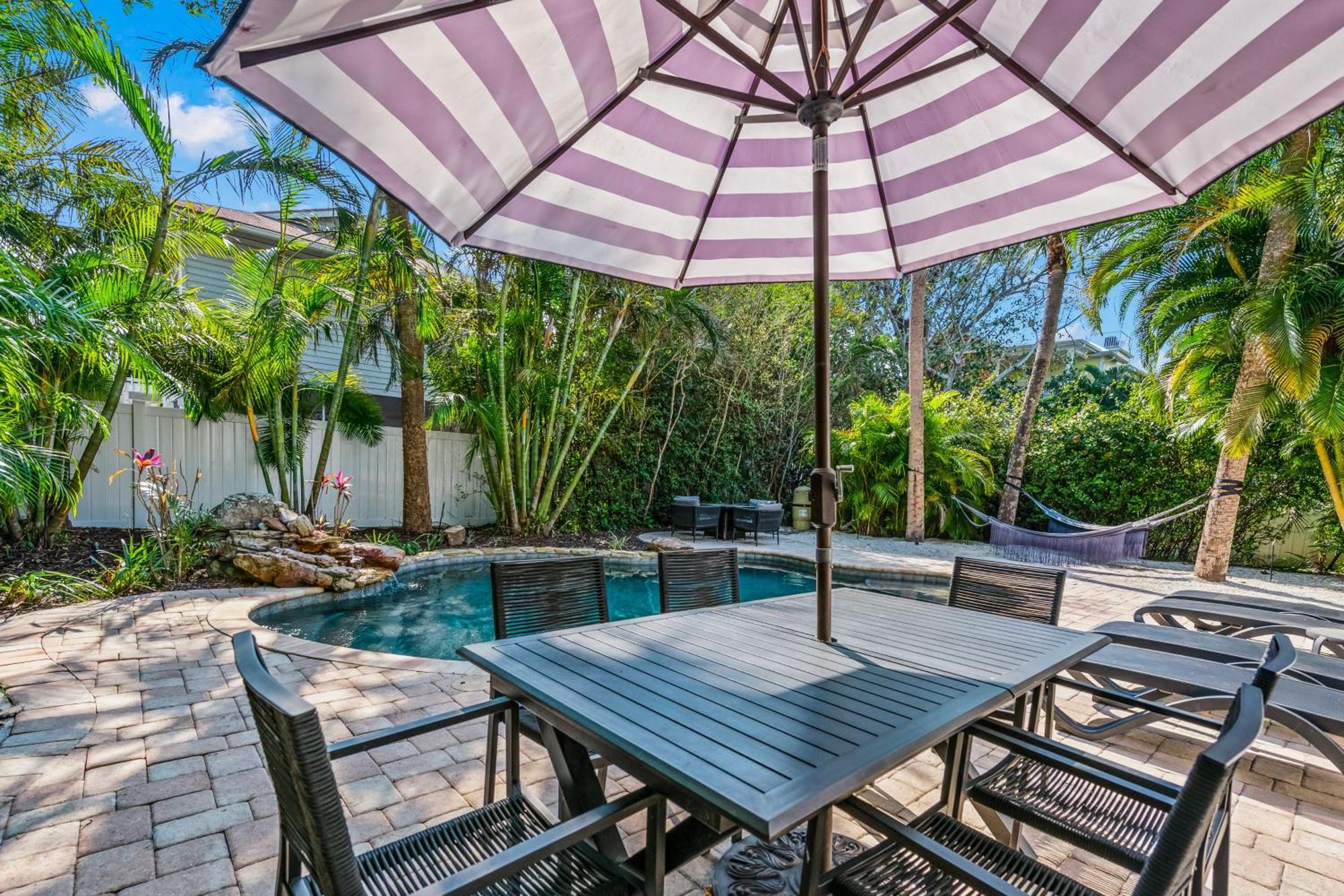 Sandy Pants - Designer Beach Chic Home Steps To Beach Backyard Oasis W Heated Pool Anna Maria Extérieur photo